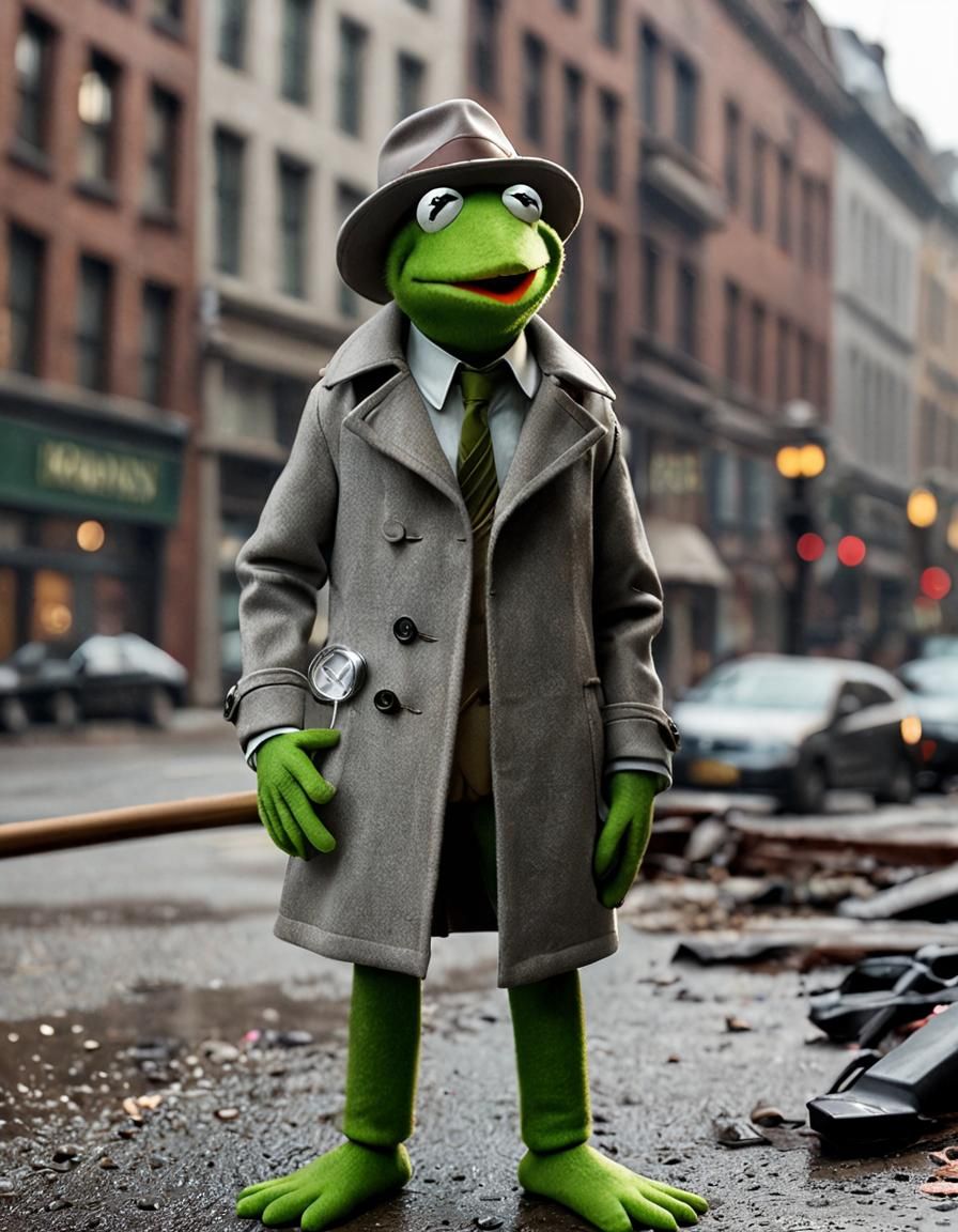 Kermit the Frog Investigates a Crime Scene