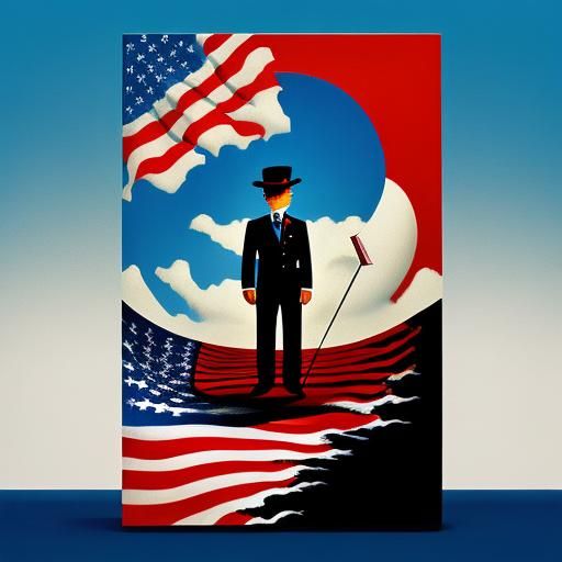 Surreal American Flag in Salvador Dali Style