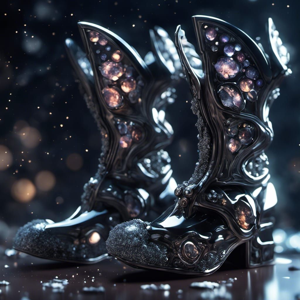 Stardust Boots with Comet Dust and Mech Details