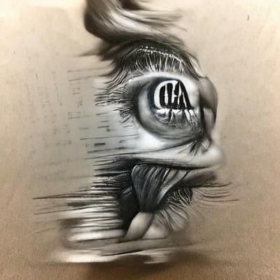 Hyperdetailed Charcoal Drawing of ADHD