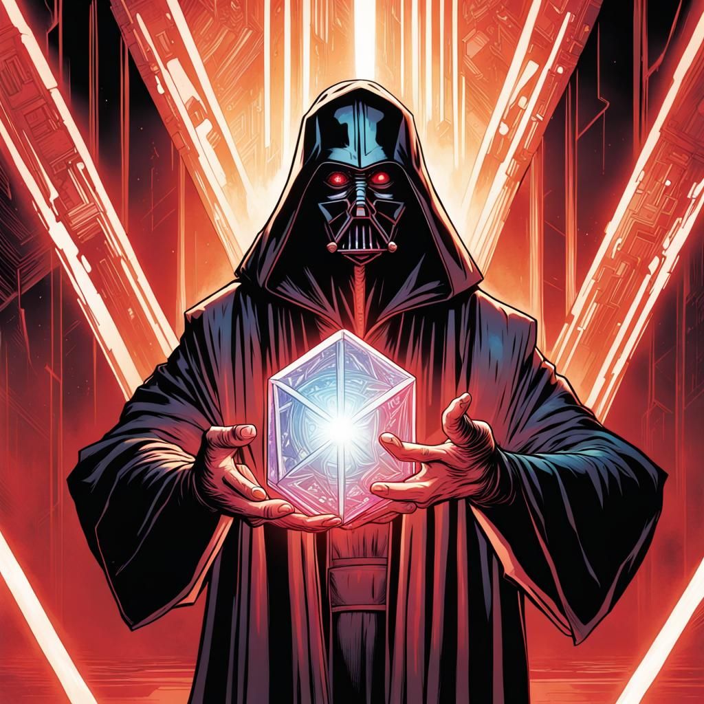 Nautolan Sith Activating Holocron in Comic Book Art