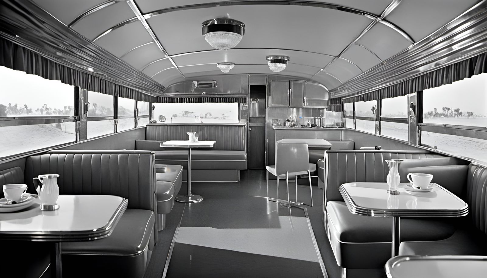 Mid-Century Modern Diner Trailers in California