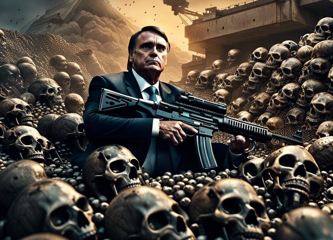 Controversial Figure in Grim Digital Painting