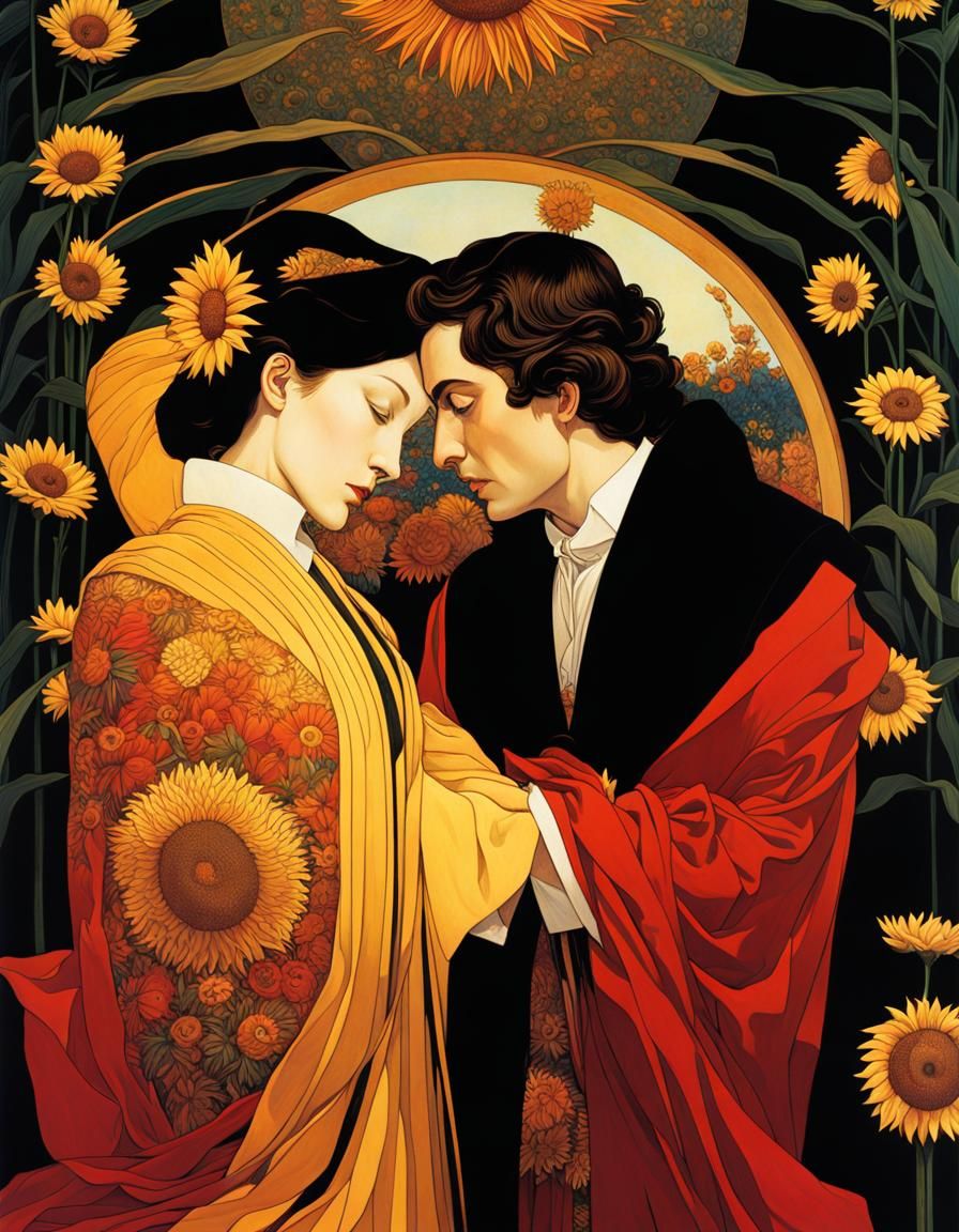 16k resolution, Syd Mead, Alphonse Mucha, H.R. Giger, Yoko H...