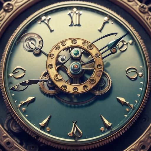 Intricate Clockwork Spring Mechanism as Copperplate Engravin...