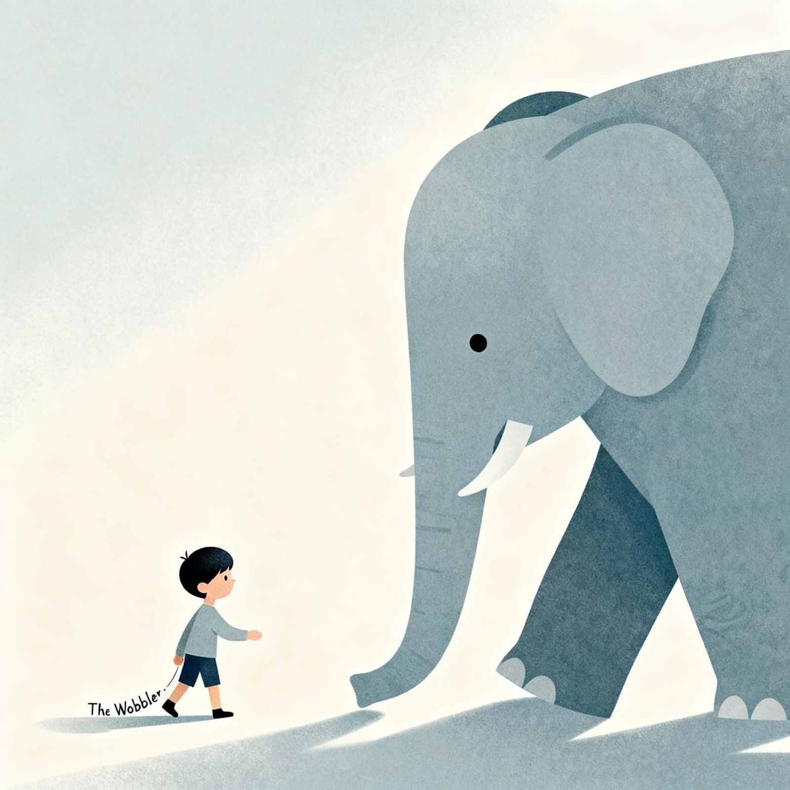 Charming Children's Book Illustration in Flat Design Style