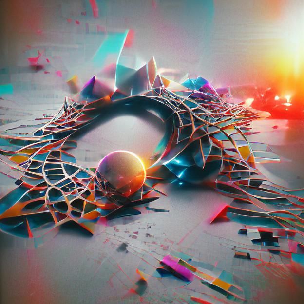 Surreal Melting Clock on Tree Branch