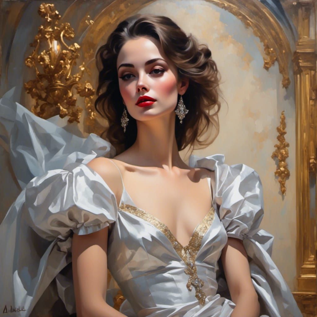 Enviable Beauty Dreaming of Good Times