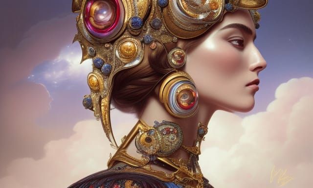 Futuristic Royal in Dolce & Gabbana Couture