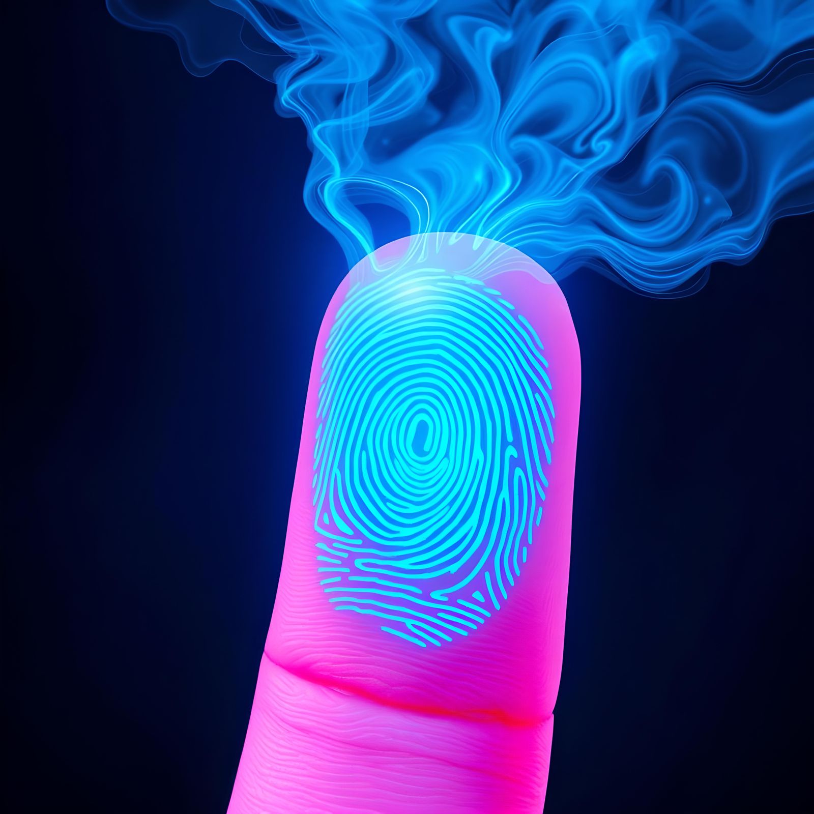 Synesthesia: Smelling The Color Blue, Digital Illustration