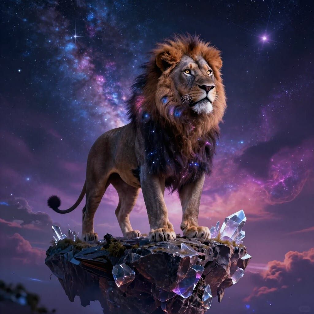 Cosmic Lion Guardian of Harmony