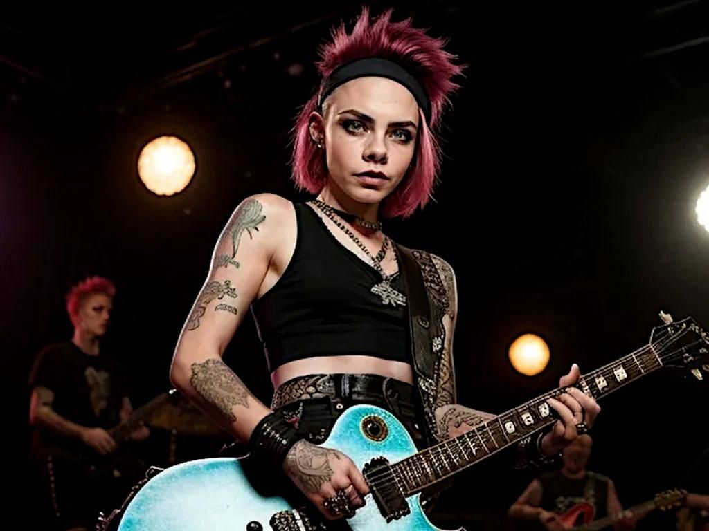 Rock Star Guitarist on World Tour: Photography