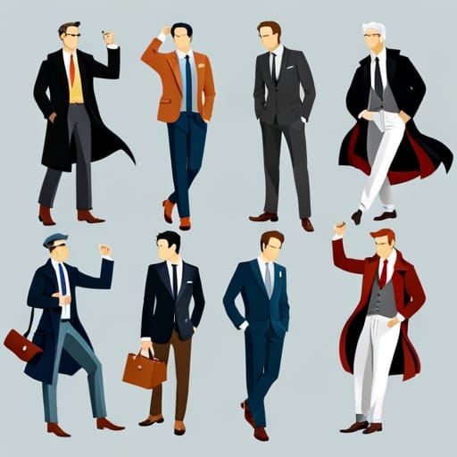 Diverse Global Male Fashion Through the Ages