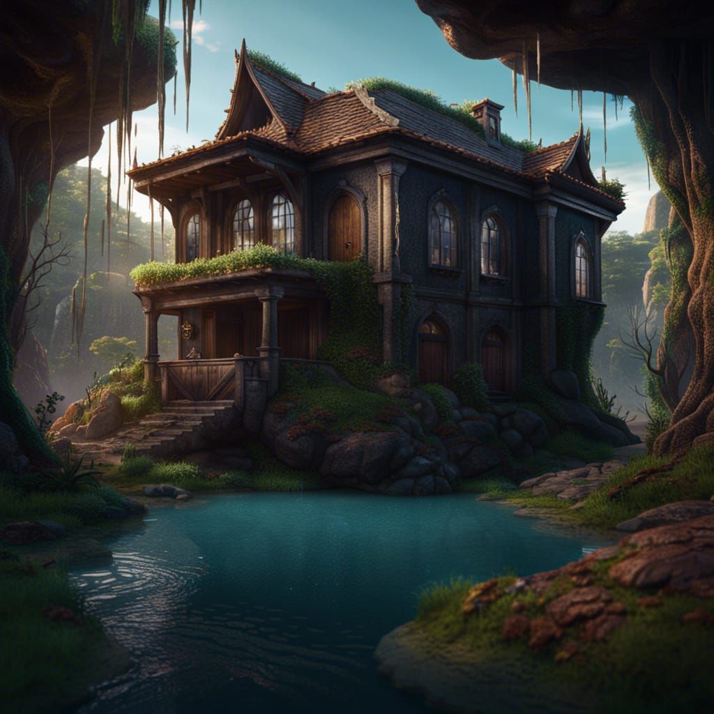 Fantastical Underground House with Water Views