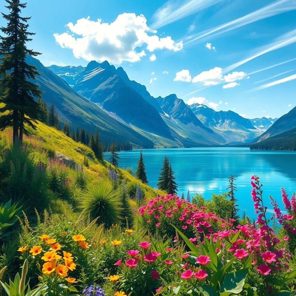 Serene Himalayan Hideaway in Vibrant Colors