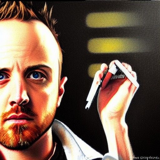 Jesse Pinkman: Oil Painting Portrait