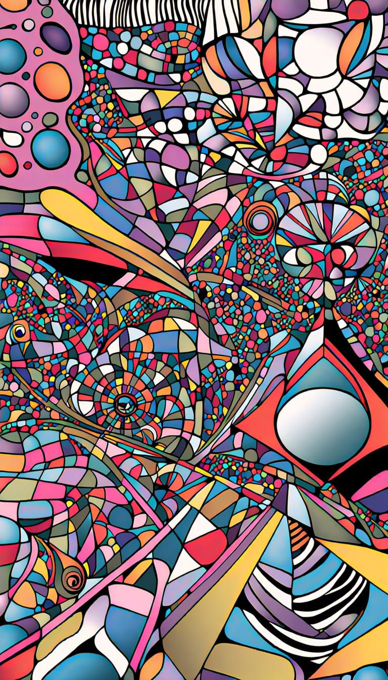 Op Art Geometry Inspired by M.C. Escher