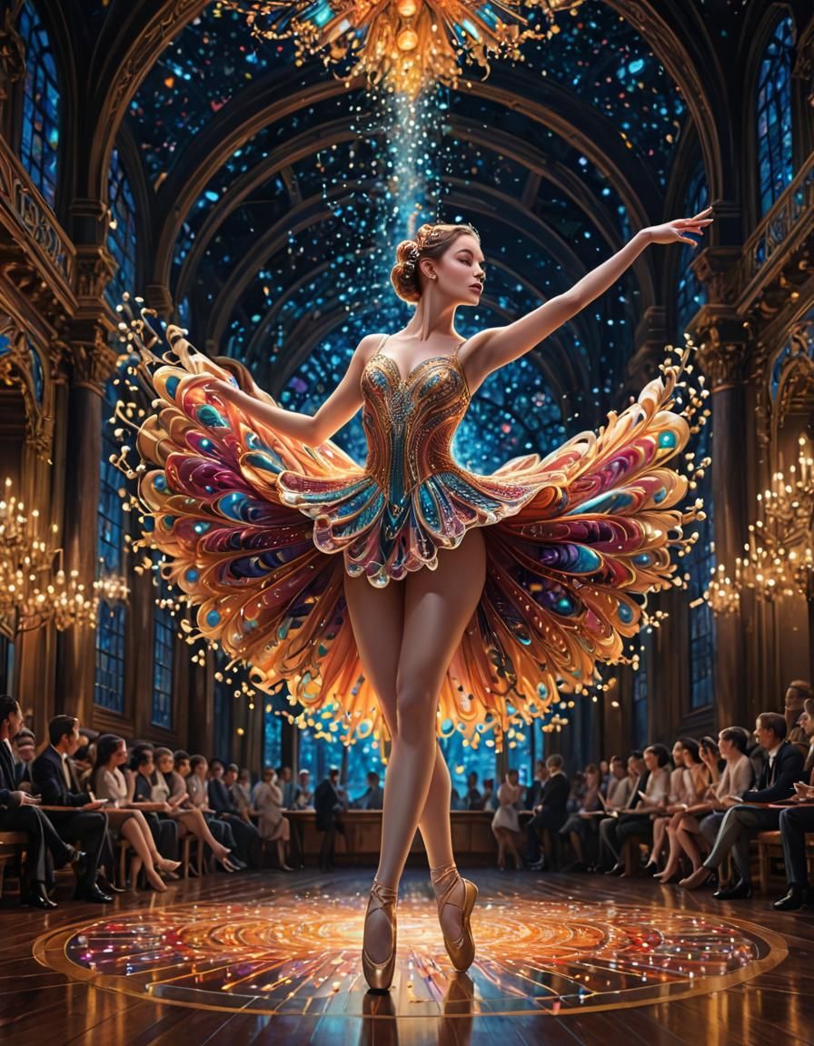 Shimmering Nanotechnology Marvel: A Digital Painting