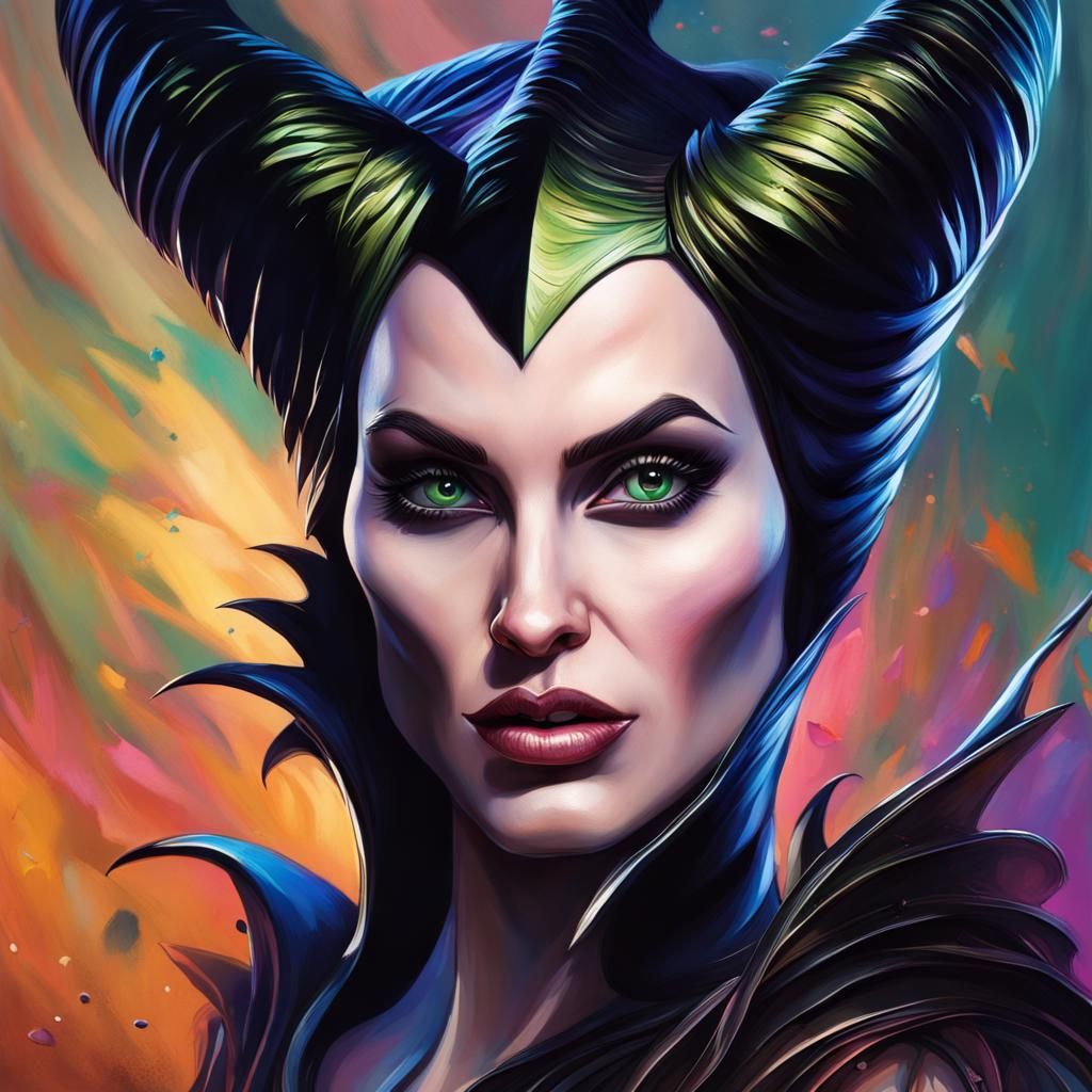 Goddess Maleficent Hyperrealistic Concept Art