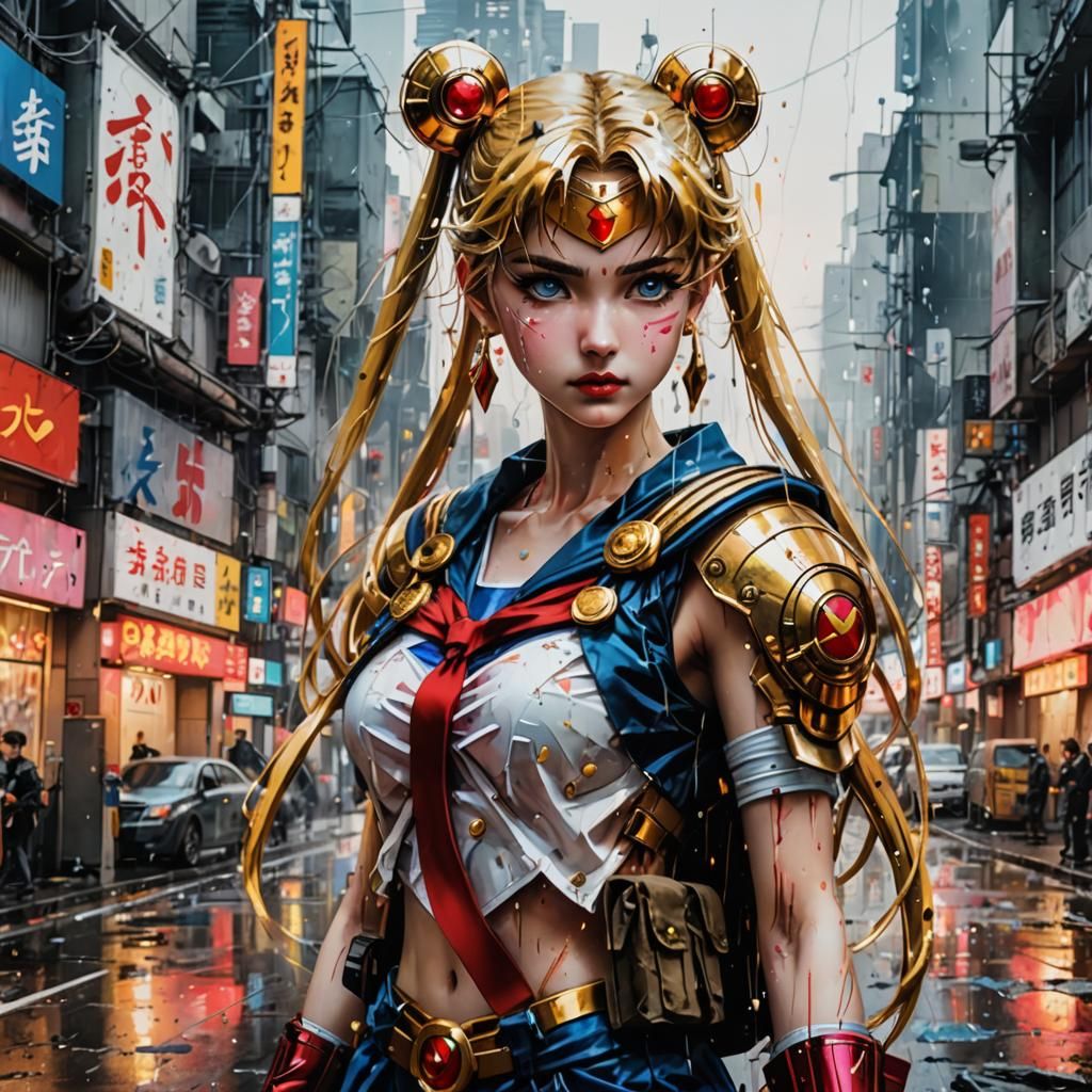 Sailor Moon Mercenary in Post-Apocalyptic Tokyo