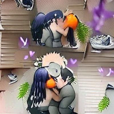 naruto and hinata kissing