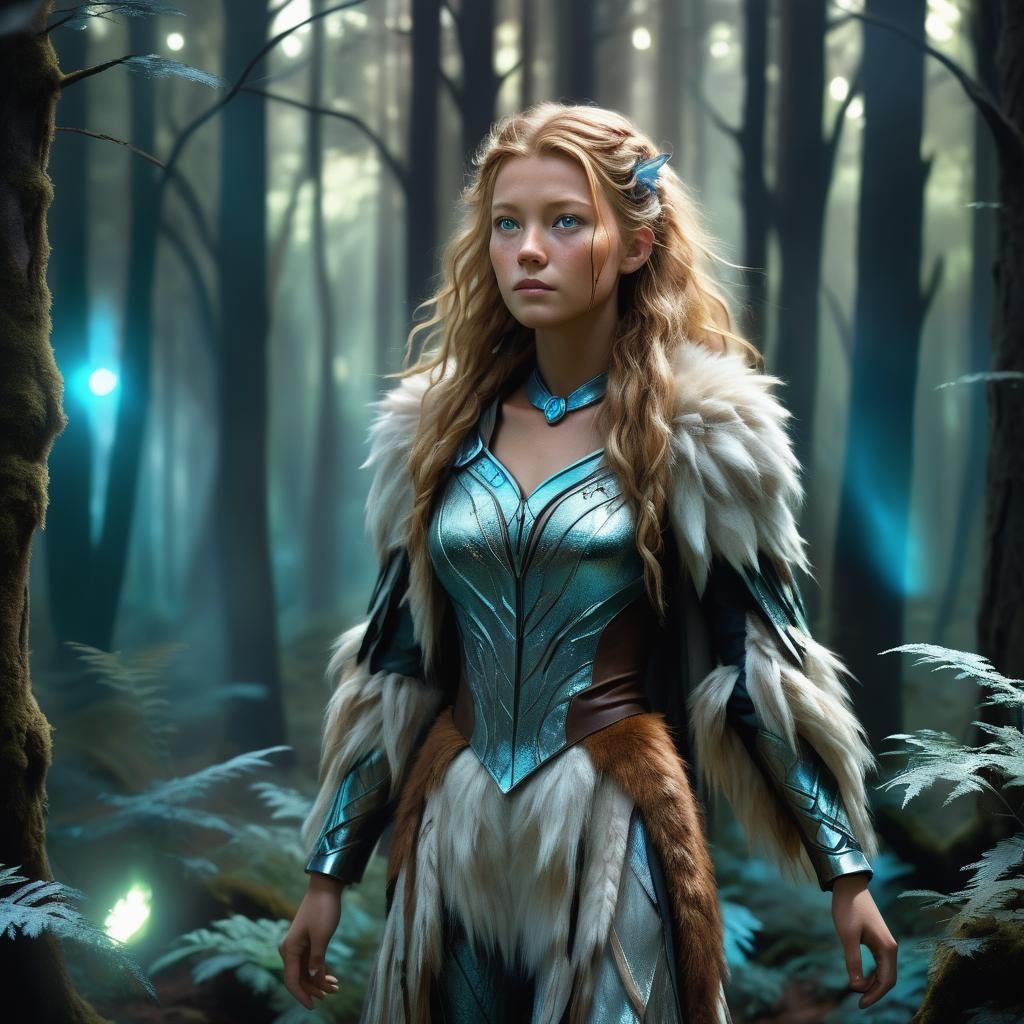 Naomi Bailey as Humanoid in Mystical Forest