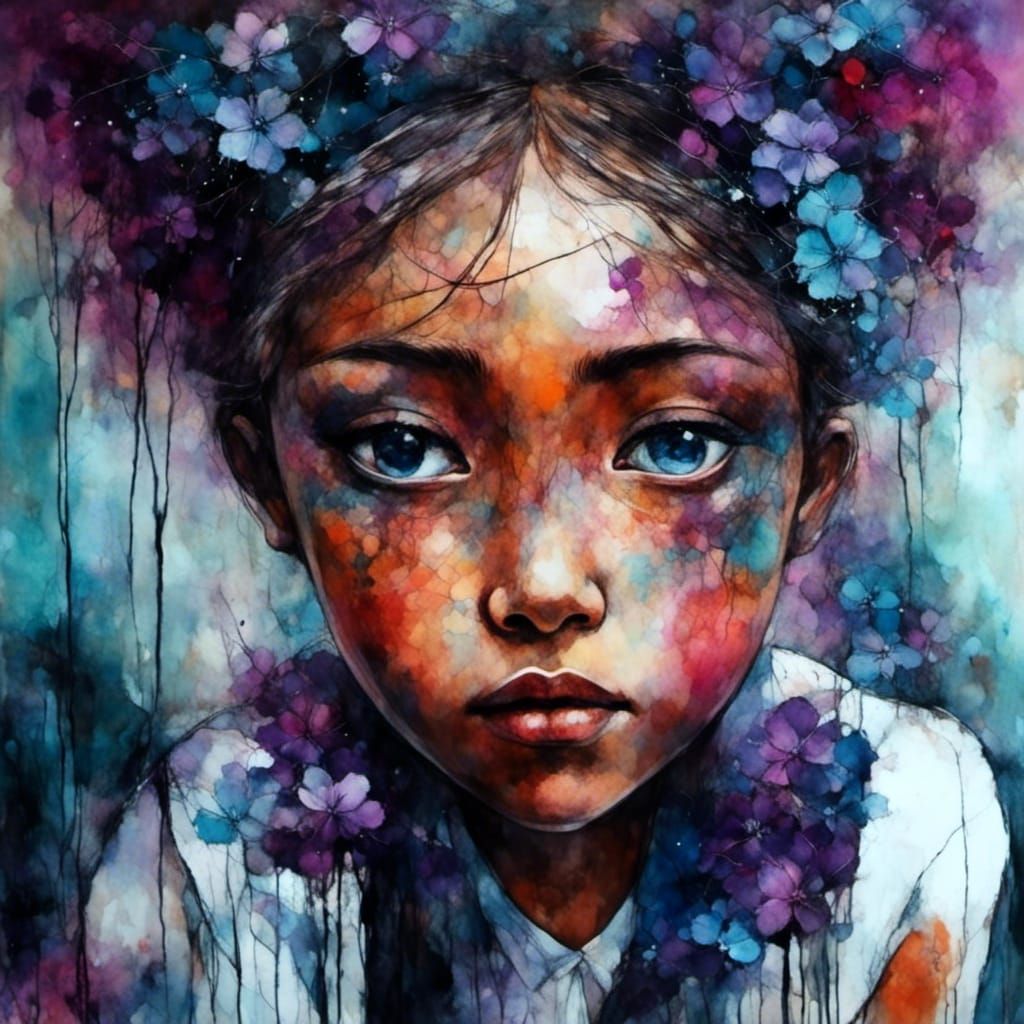 Liquid Ink LoRA Visual Style Showcase