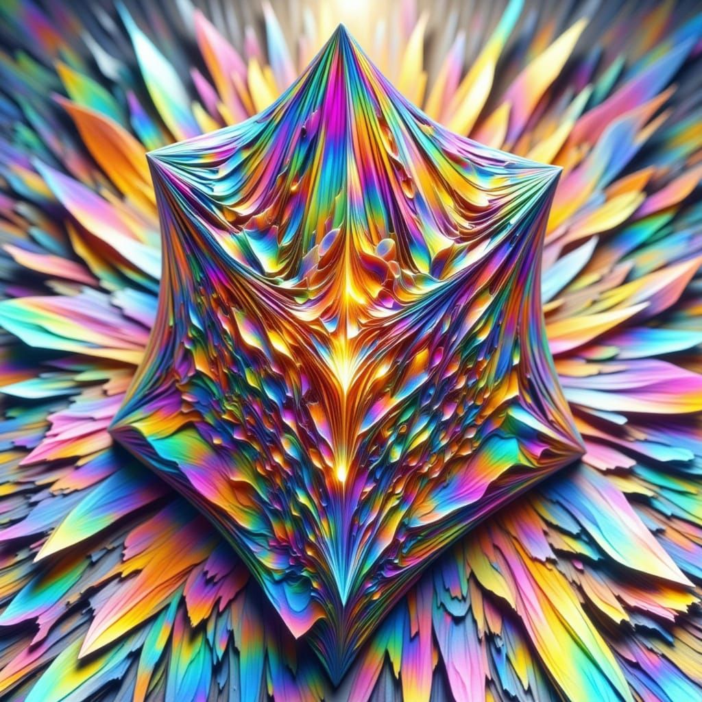 Kirigami - Geometric Iridescence #5