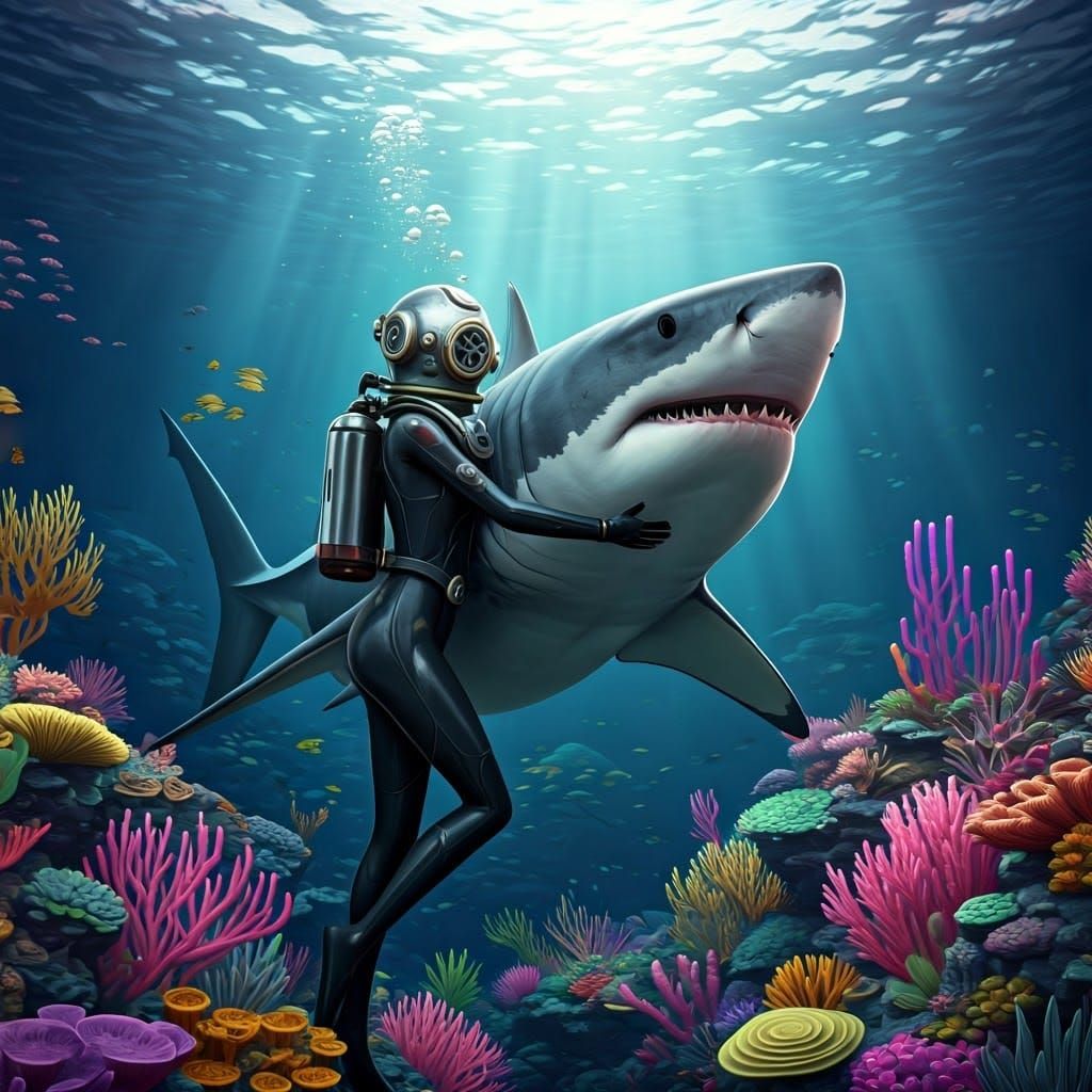 Diver's Emotional Connection with a Majestic Great White in....