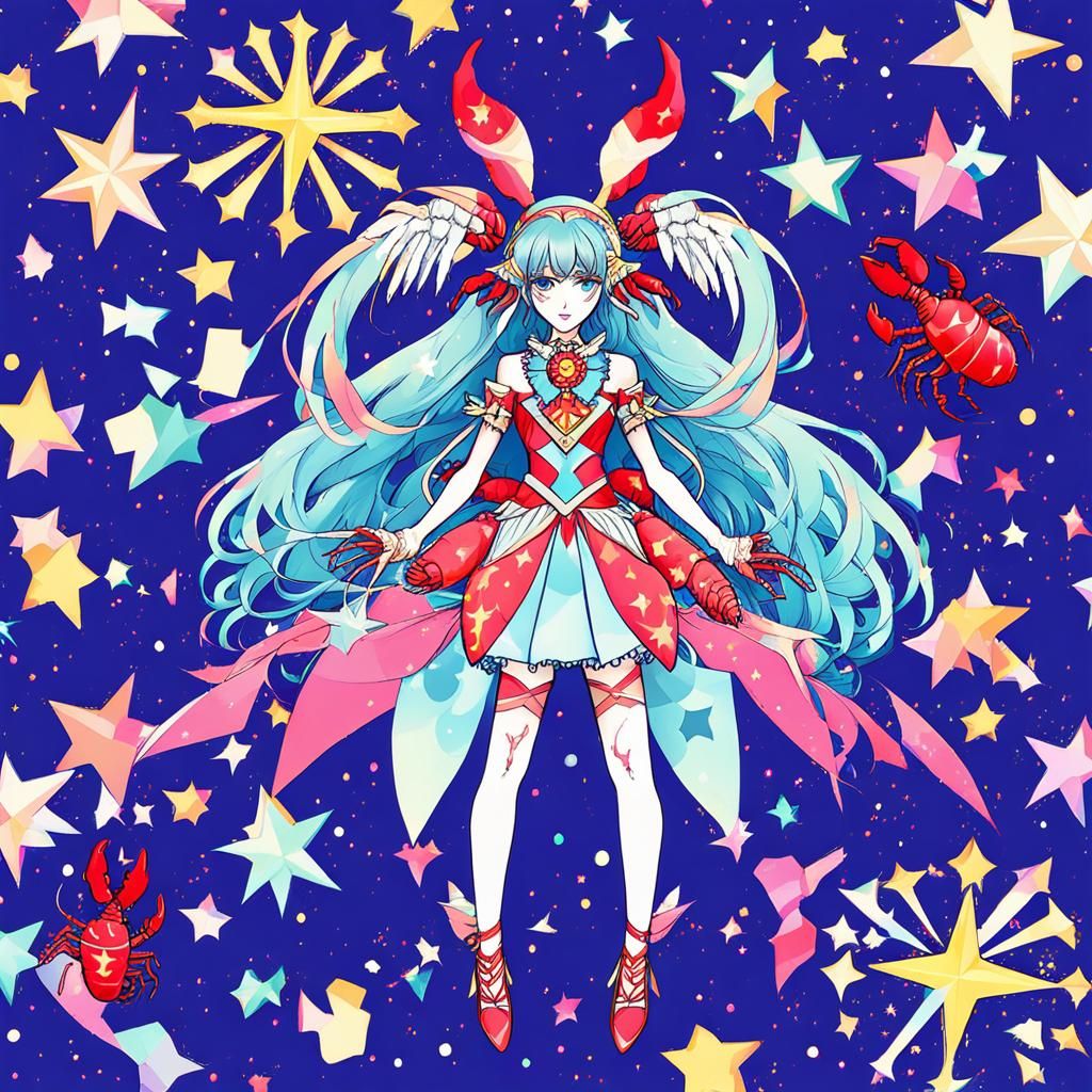 Lobster Magical Girl Full Body Image