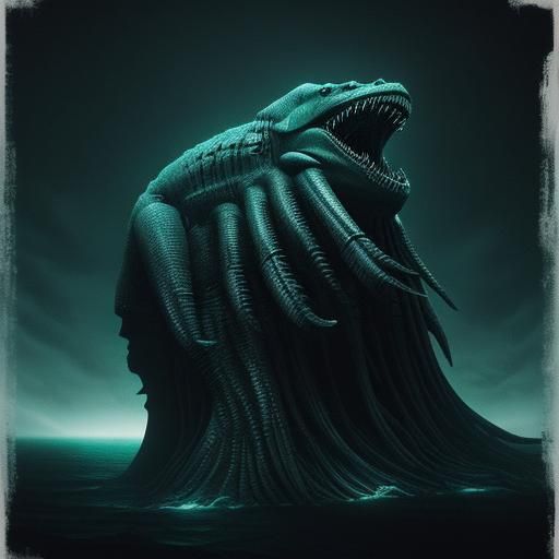 Underwater Leviathan Emerges from Deep-Sea Darkness