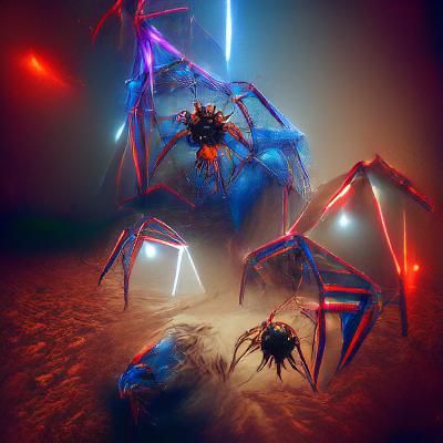 Sinister Spiders From Mars by Rutkowski, 8K