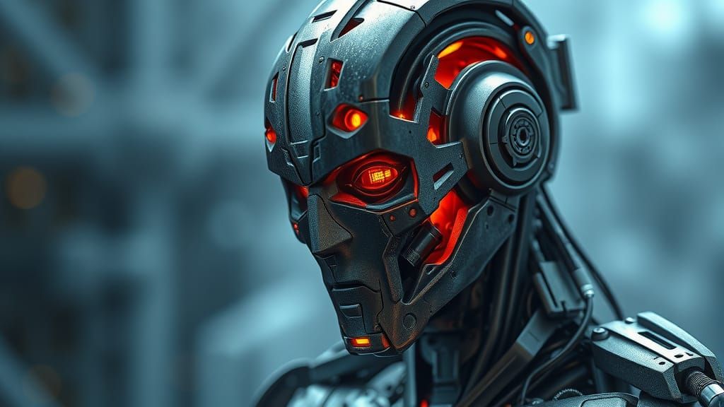 Metal Entity with a Soul: Human-Machine Hybrid in Photoreali...