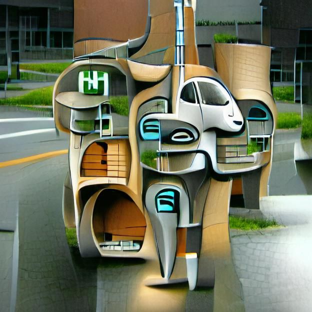 Futuristic City Design Inspired by Haida Art