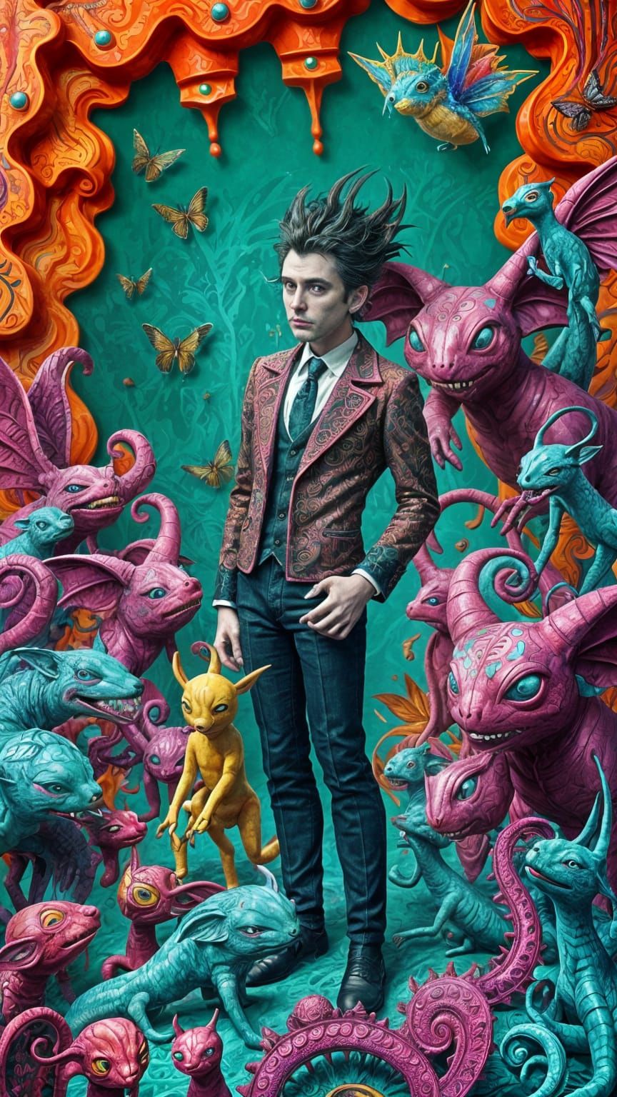 LSD Acid Trip to a Fantasy Land of Strange Creatures Tim Bur...