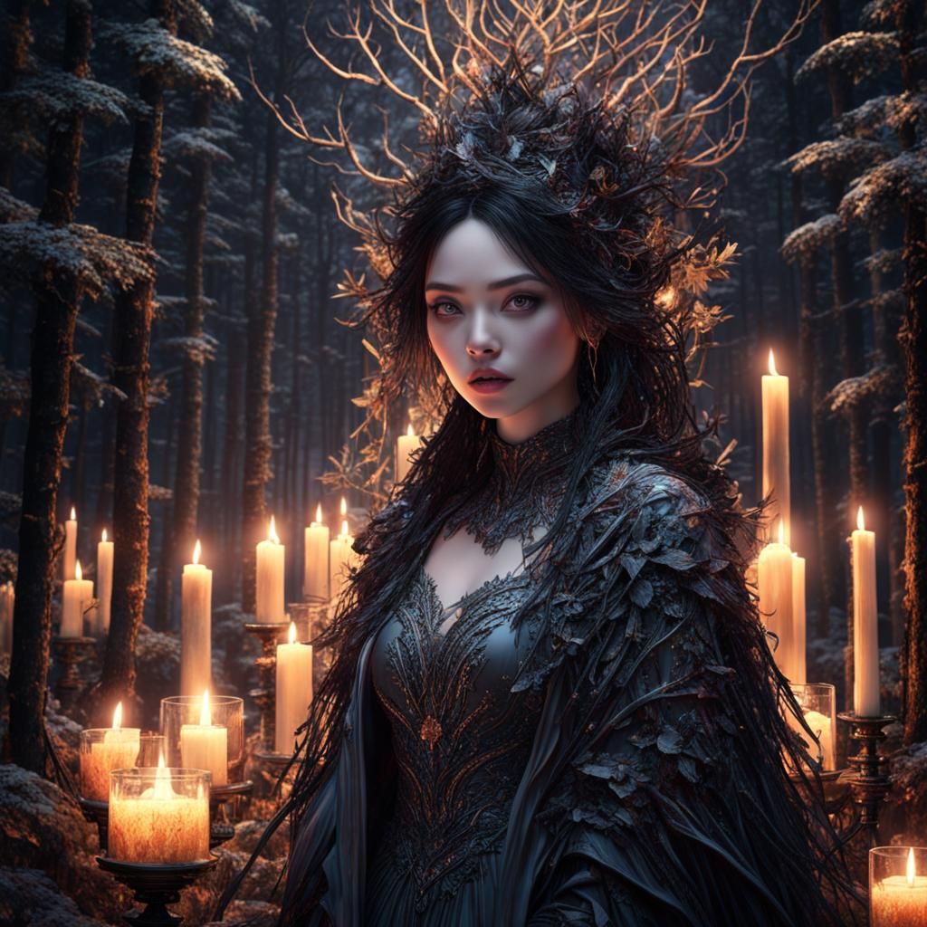 Cosmic Horror Forest Fantasy with Glamorous Celebrities