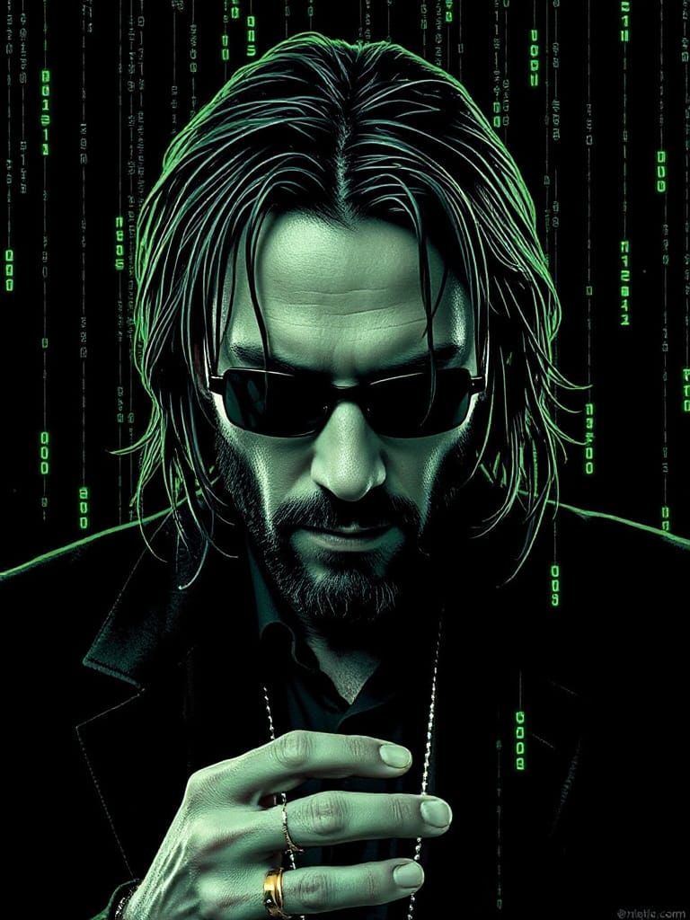 matrix code neo keanu reeves