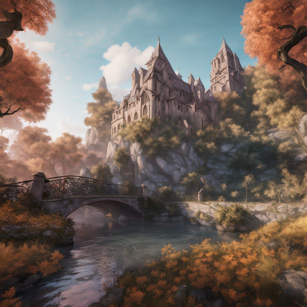 Chibi Fantasy Creature in Whimsical Watercolor Style