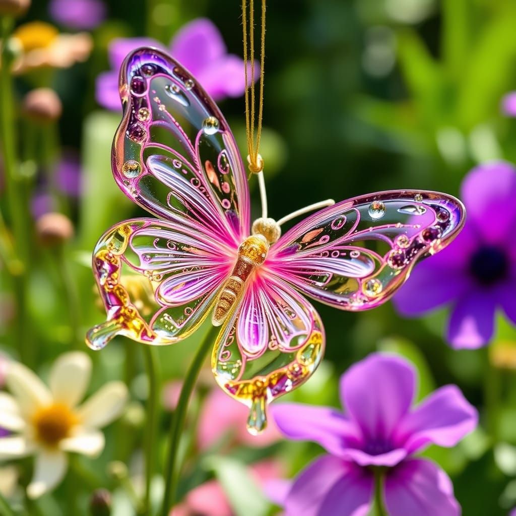 Papillon Flowers Glass Garden Effervescent