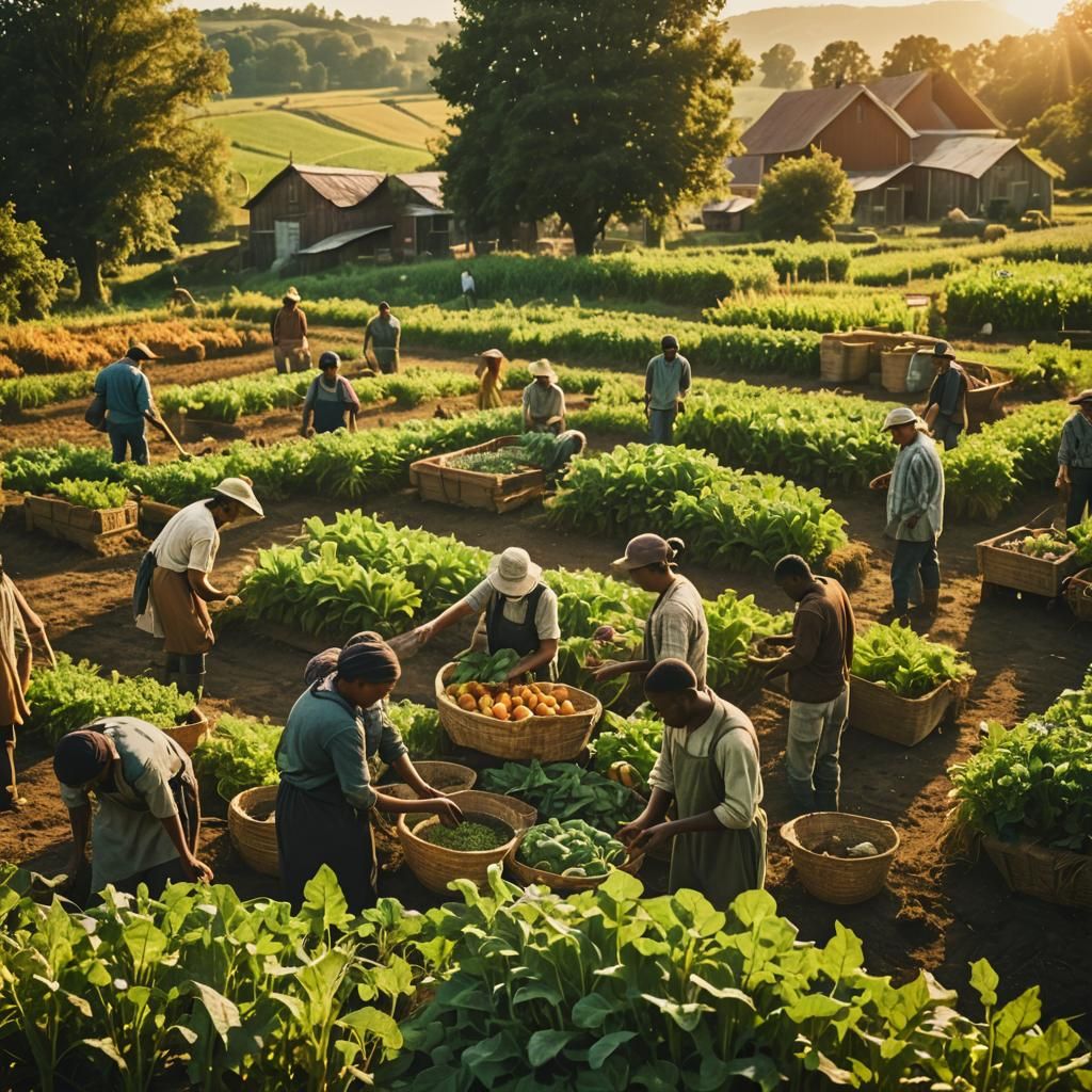 Sustainable Farm: Communities Unite in Bountiful Harvest