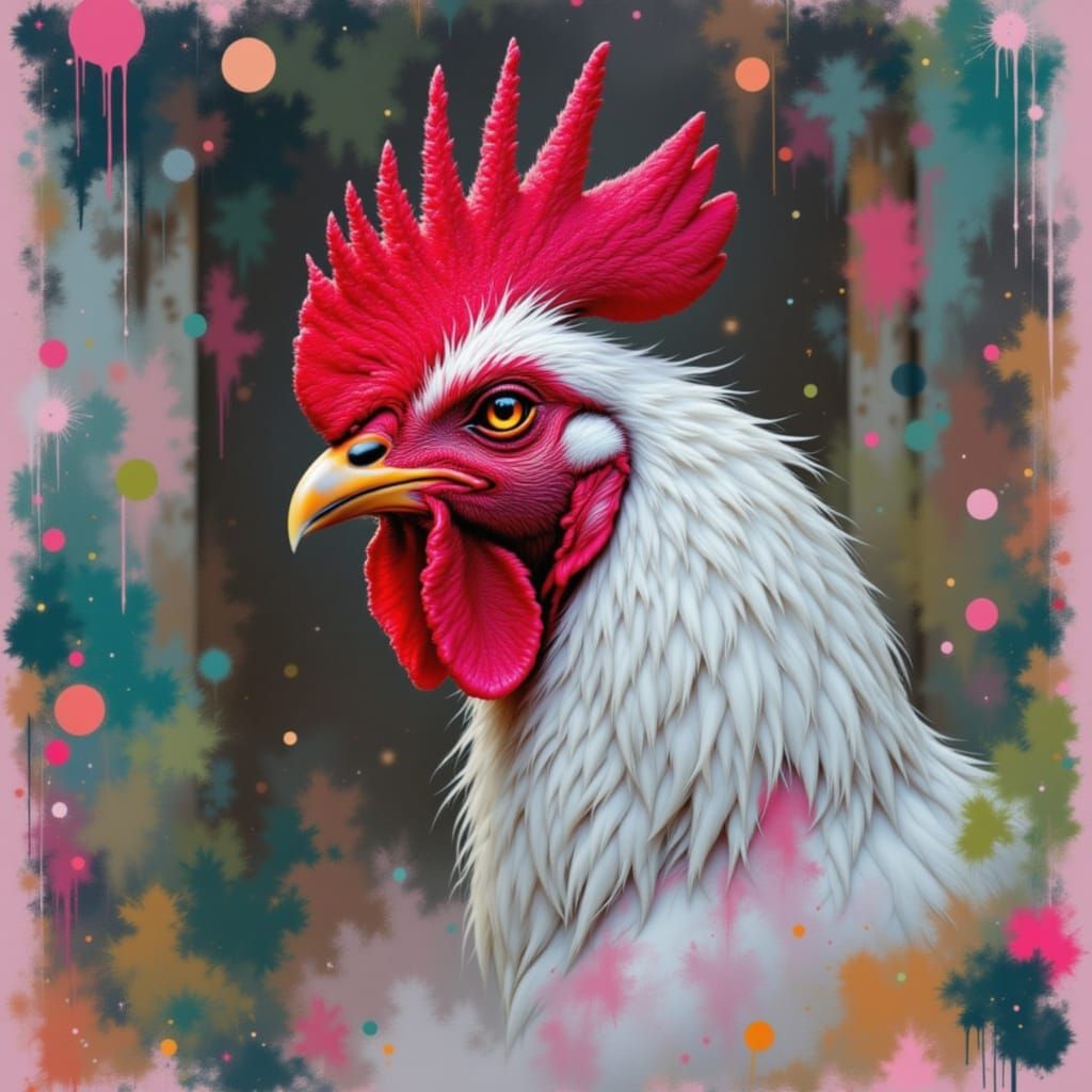 Miami Vice Character in Kirby Comics Style