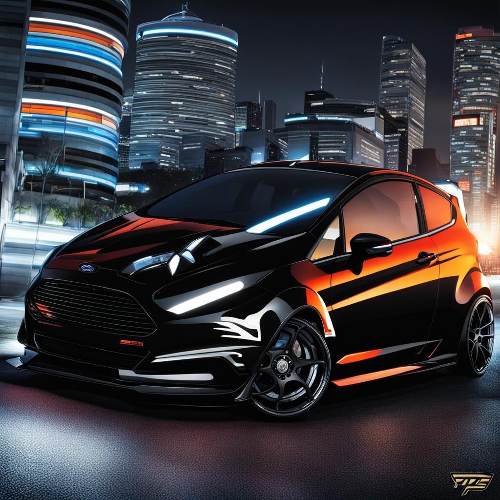 Ford Fiesta MK7 Sport in Anime Style