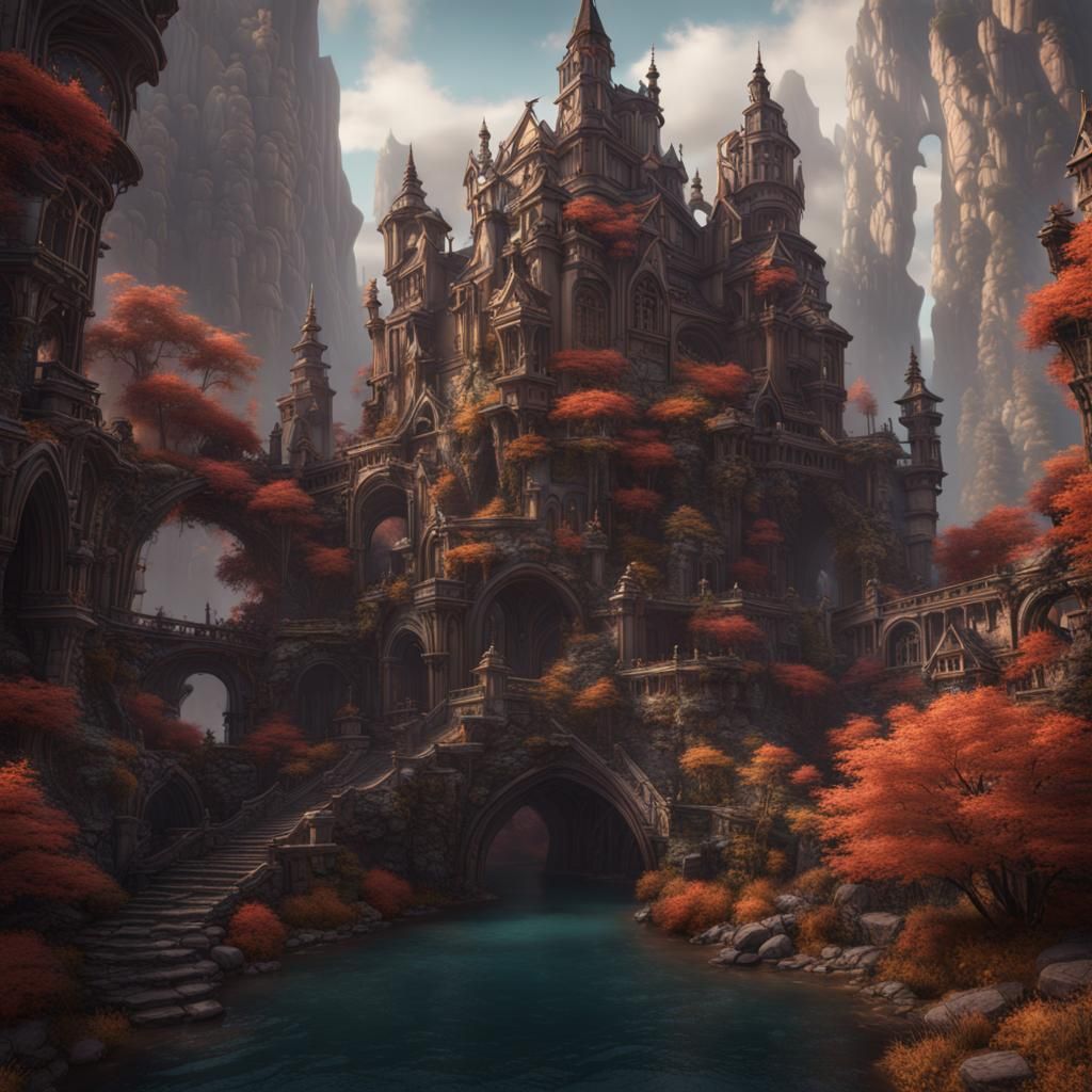 Fantastical AI Concept Art in Deep Color
