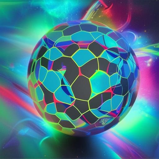 Astral Cosmic Soccer Game by Pablo Amaringo