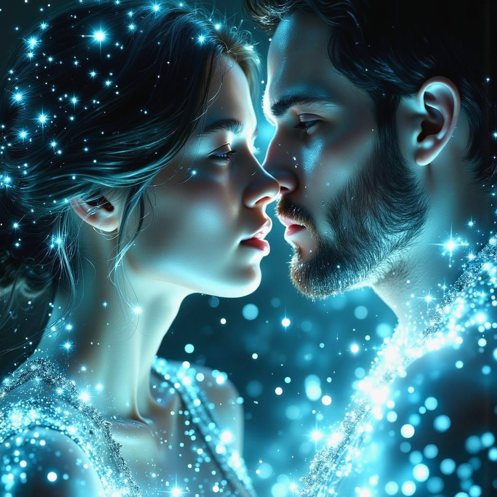 Radiant Couple in Ethereal Lighting