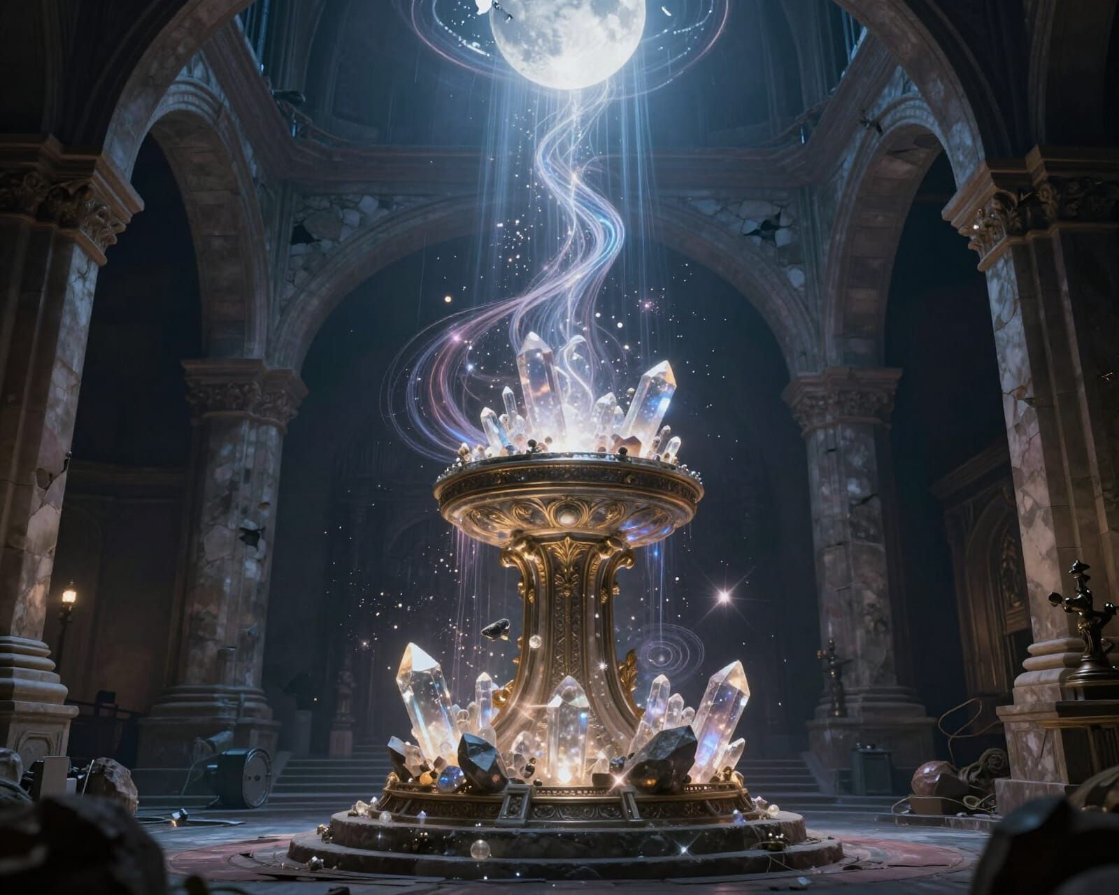 Arcane Timeglass Engine in Ruined Observatory