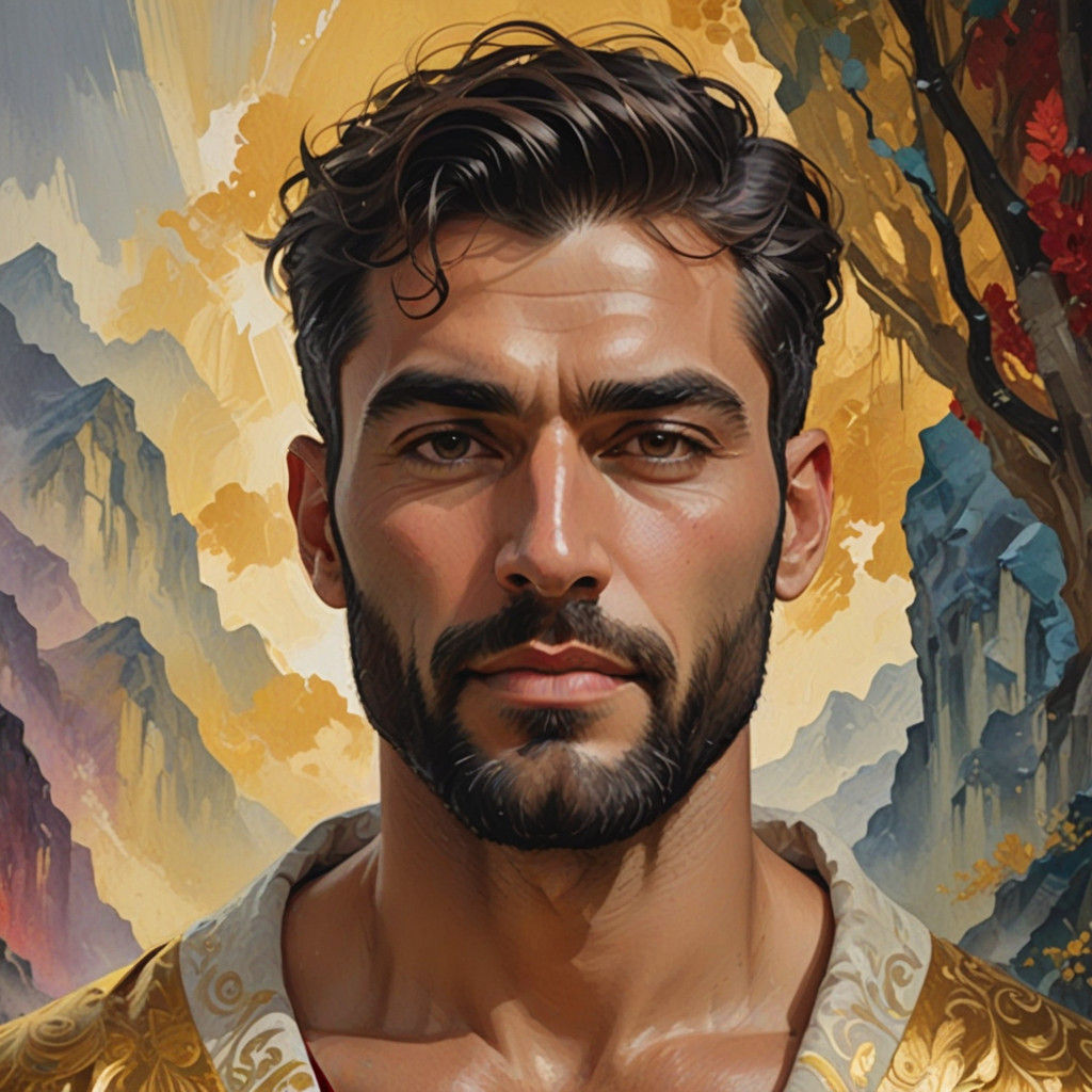 Serene Turkish Noble in Velvet Robe