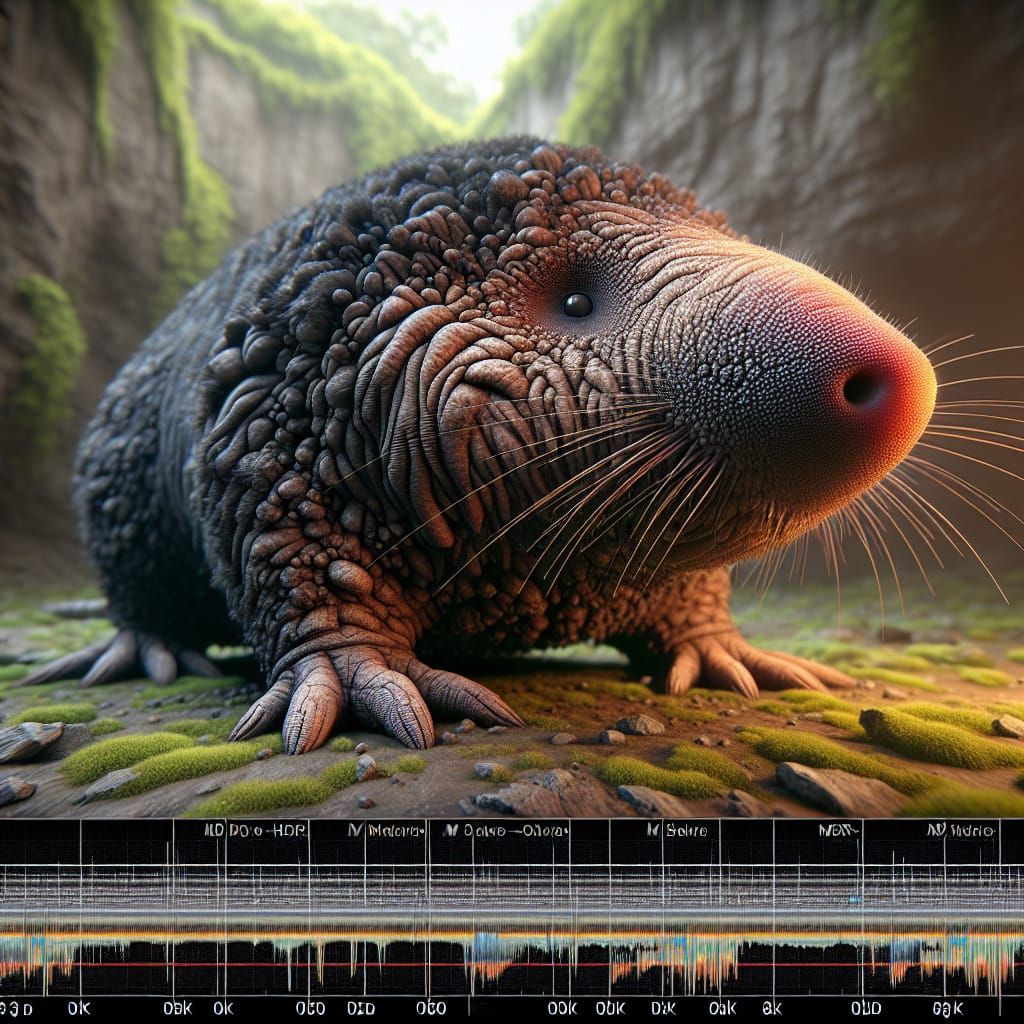 Detailed 3D Mole Render in Cinematic Style