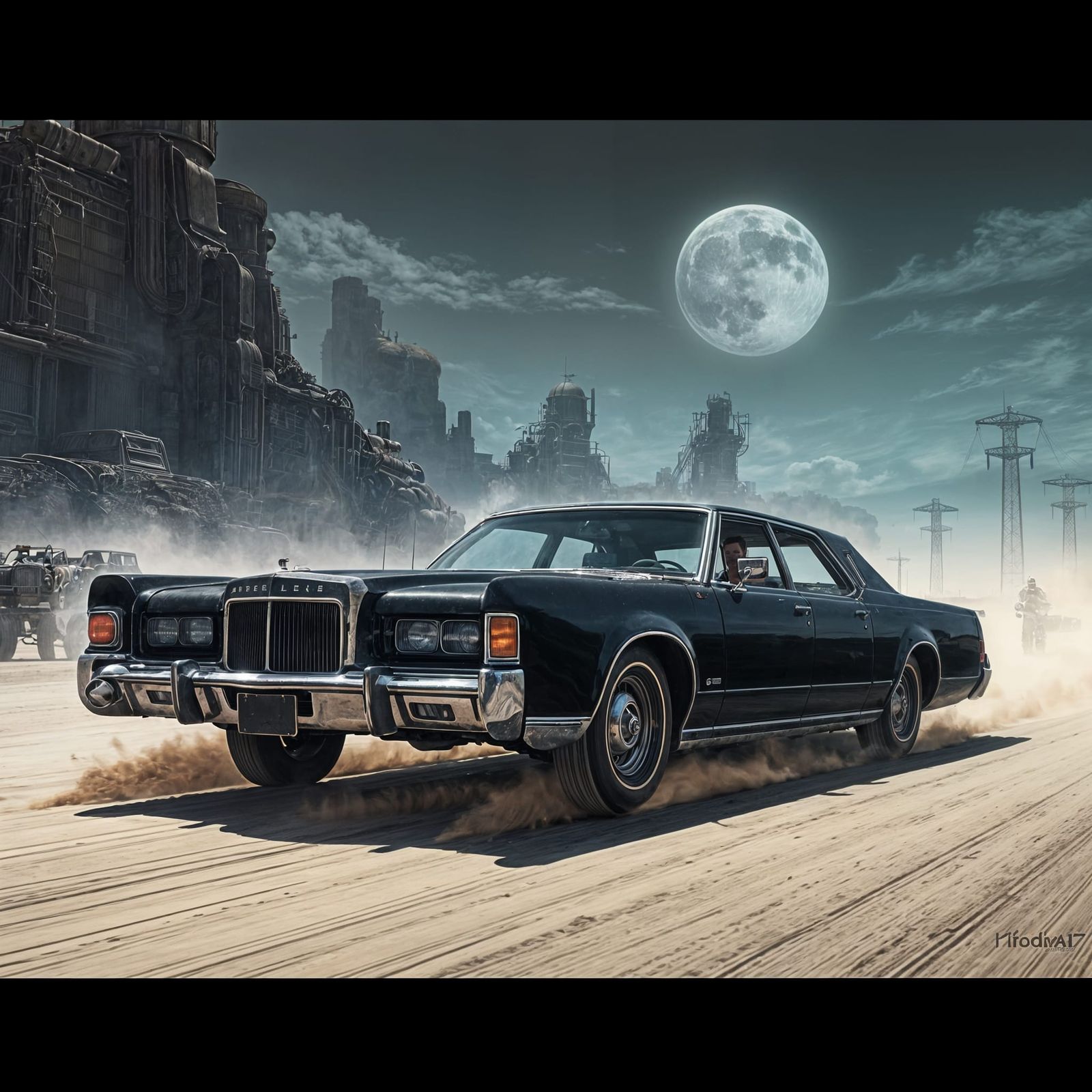 Mad Max Style 1970s Lincoln Continental