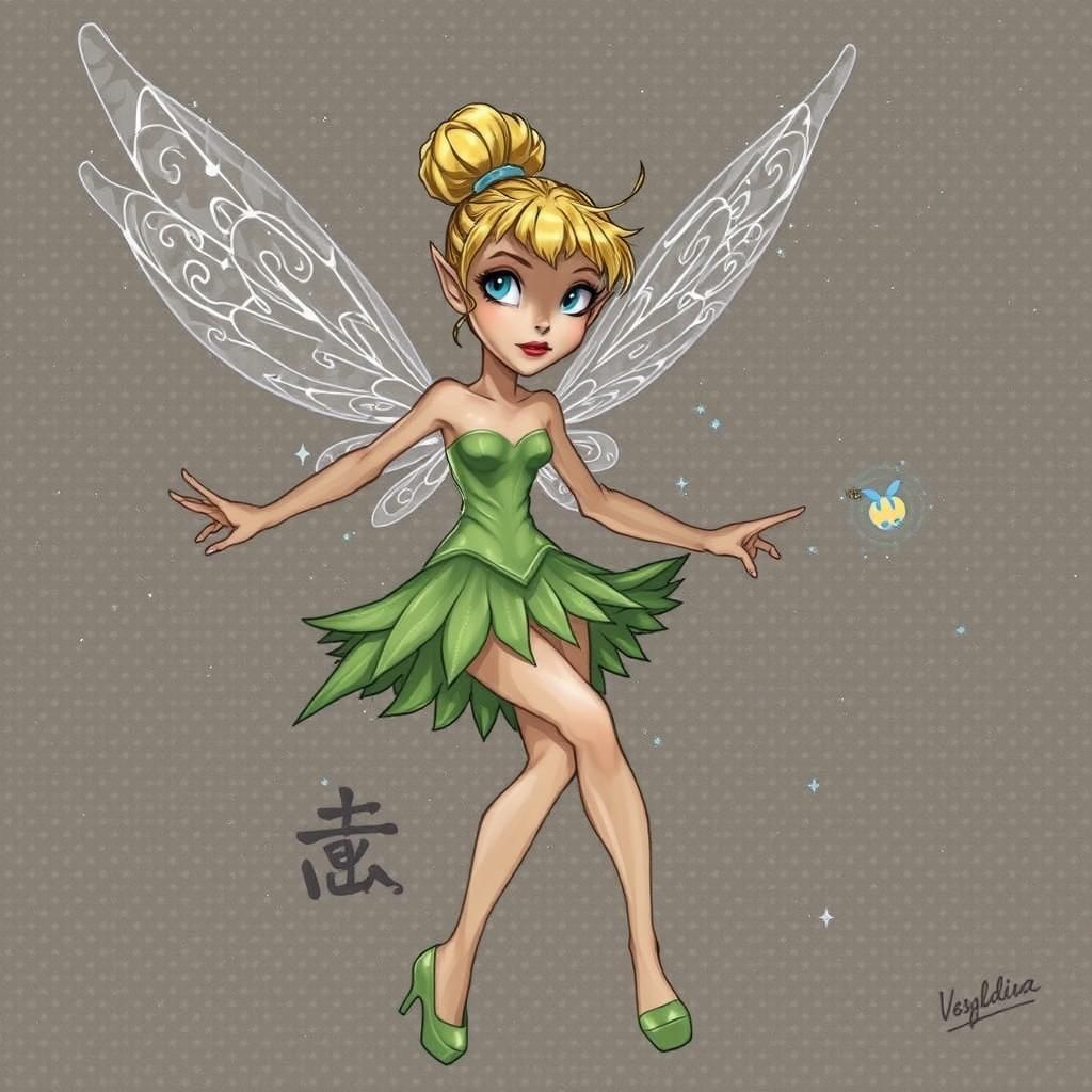 Fleshpunk Tinkerbell in a Magical World